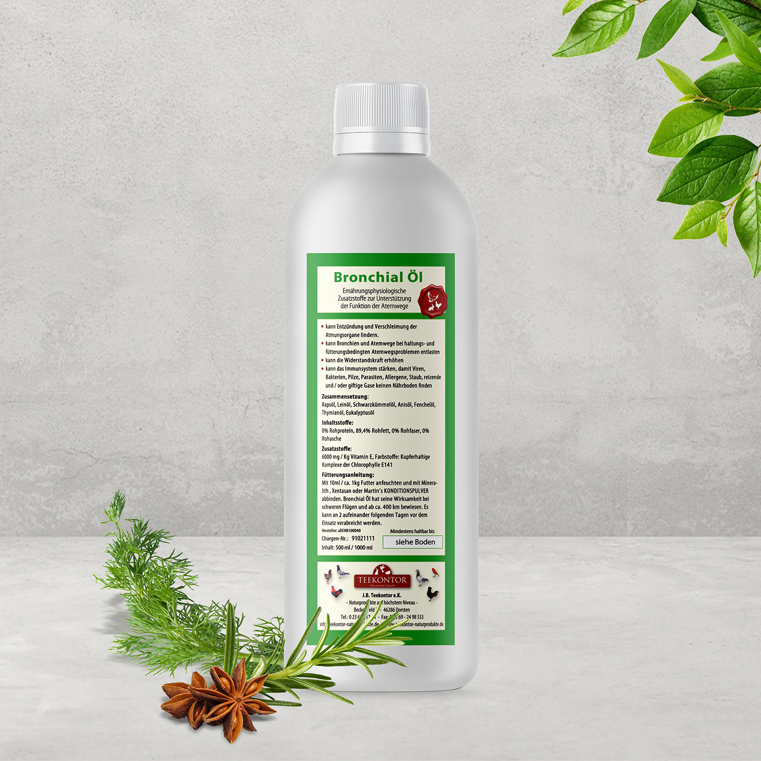 Bronchial Öl 500 ml
