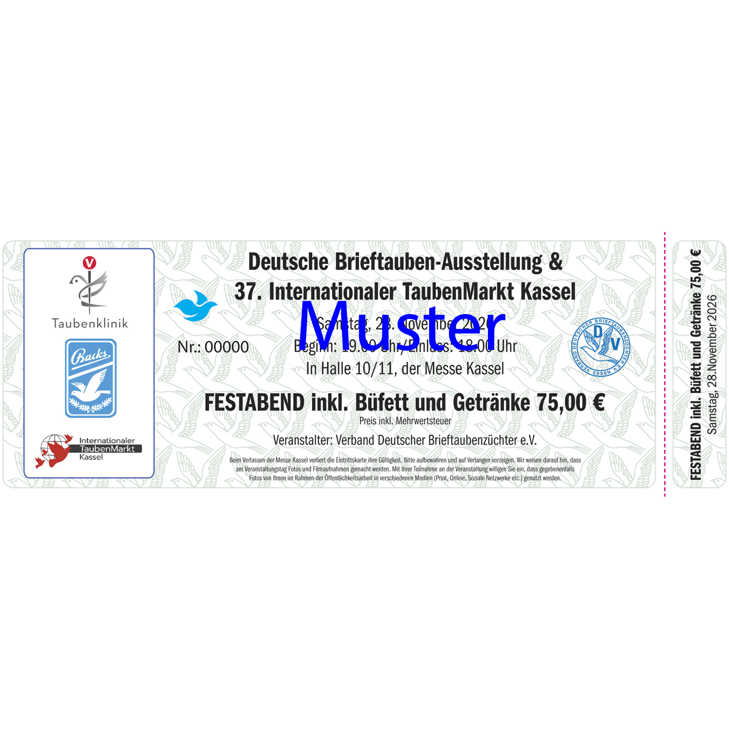 Eintrittskarte Festabend Samstag