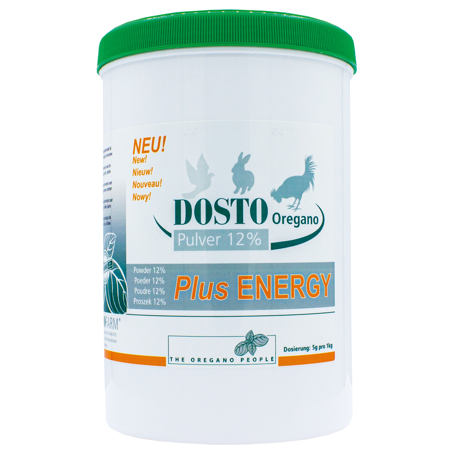 Dosto Oregano Pulver 12% + Plus ENERGY 500 g